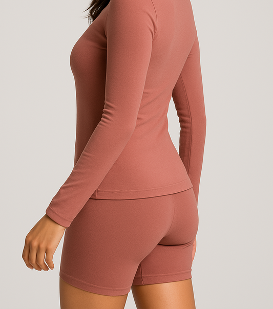 BIKER SHORTS - DUSKY ROSE