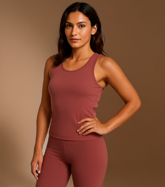 TANK TOP - DUSKY ROSE