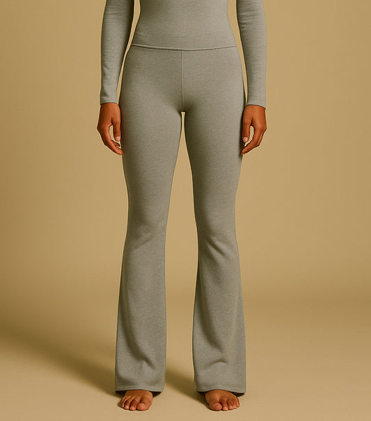 YOGA PANTS - HEATHER GREY